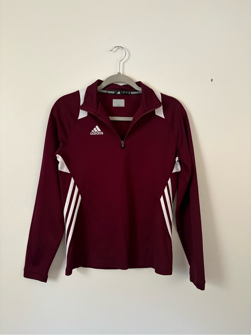 Adidas Women's Maroon quarter zip
